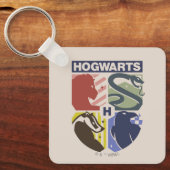 Klassiek HOGWARTS™ Gestempeld Wapen Sleutelhanger (Voorkant)