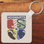 Klassiek HOGWARTS™ Gestempeld Wapen Sleutelhanger (Achterkant)