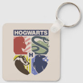 Klassiek HOGWARTS™ Gestempeld Wapen Sleutelhanger (Achterkant)