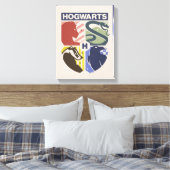 Klassiek HOGWARTS™ Gestempeld Wapenembleem Canvas Afdruk (Insitu (Slaapkamer))