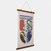 Klassiek HOGWARTS™ Gestempeld Wapenembleem Hangend Wandkleed (Gebogen)