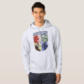 Klassiek HOGWARTS™ Gestempeld Wapenembleem Hoodie (Voorkant volledig)