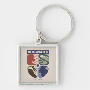 Klassiek HOGWARTS™ Gestempeld Wapenembleem Sleutelhanger