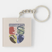 Klassiek HOGWARTS™ Gestempeld Wapenembleem Sleutelhanger (Achterkant)