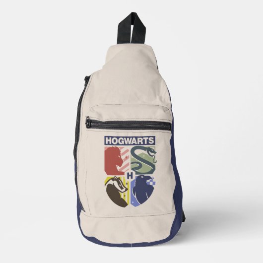 Klassiek HOGWARTS™ Gestempeld Wapenembleem Sling Bag (Voorkant)
