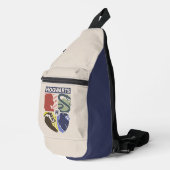 Klassiek HOGWARTS™ Gestempeld Wapenembleem Sling Bag (Rechterhoek)