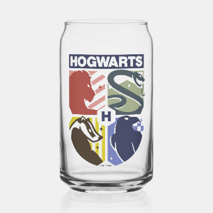 Klassiek HOGWARTS™ met gestempeld wapen Blikvorm Glas