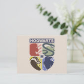 Klassiek HOGWARTS™ met gestempeld wapen Briefkaart (Staand voorkant)