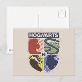 Klassiek HOGWARTS™ met gestempeld wapen Briefkaart (Voorkant / Achterkant)