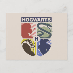 Klassiek HOGWARTS™ met gestempeld wapen Briefkaart