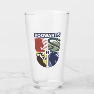 Klassiek HOGWARTS™ met gestempeld wapen Glas