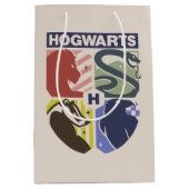Klassiek HOGWARTS™ met gestempeld wapen Medium Cadeauzakje (Voorkant)