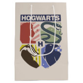 Klassiek HOGWARTS™ met gestempeld wapen Medium Cadeauzakje (Achterkant)