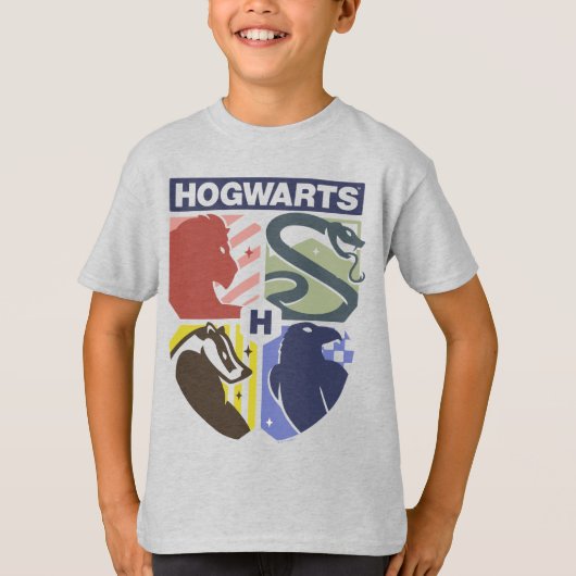 Klassiek HOGWARTS™ met gestempeld wapen T-shirt (Voorkant)