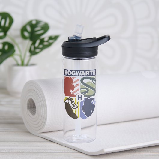 Klassiek HOGWARTS™ met gestempeld wapen Waterfles (Links)