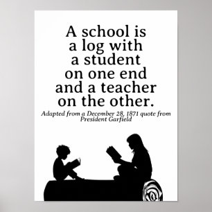 Klassiek Homeschooling Citaat President Garfield Poster