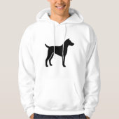 Klassiek hondensilhouet - Modern minimalistisch de Hoodie (Voorkant)