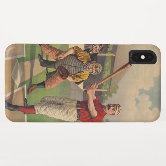 Klassiek Honkbal Case-Mate iPhone Case (Achterkant (horizontaal))