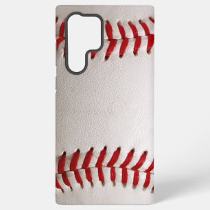 Klassiek honkbal en softbal rode stiksels samsung galaxy hoesje