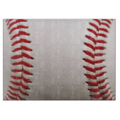 Klassiek honkbal en softbal rode stiksels snijplank (Voorkant)