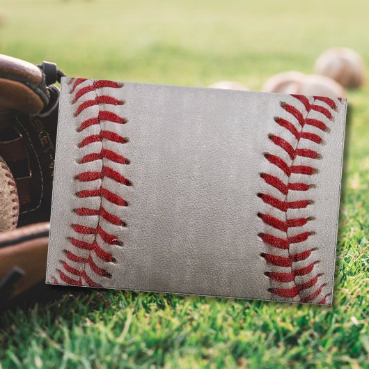 Klassiek honkbal en softbal rode stiksels snijplank