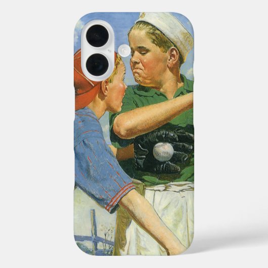 Klassiek honkbal, kinderen, jongens die sporten Case-Mate iPhone case (Achterkant)