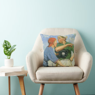 Klassiek honkbal, kinderen, jongens die sporten kussen