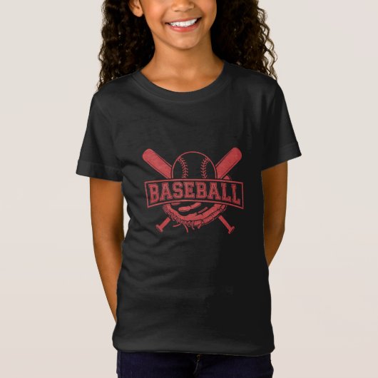 Klassiek honkbalembleem t-shirt (Voorkant)