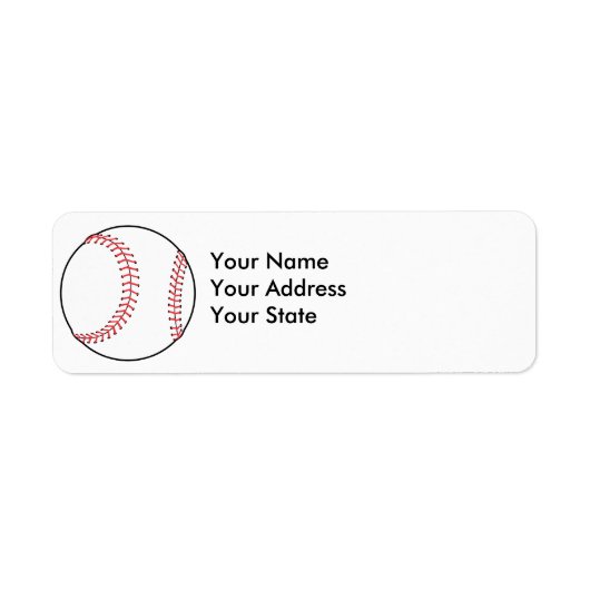 klassiek honkbalontwerp etiket (Voorkant)