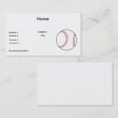 klassiek honkbalontwerp visitekaartje (Voorkant / Achterkant)