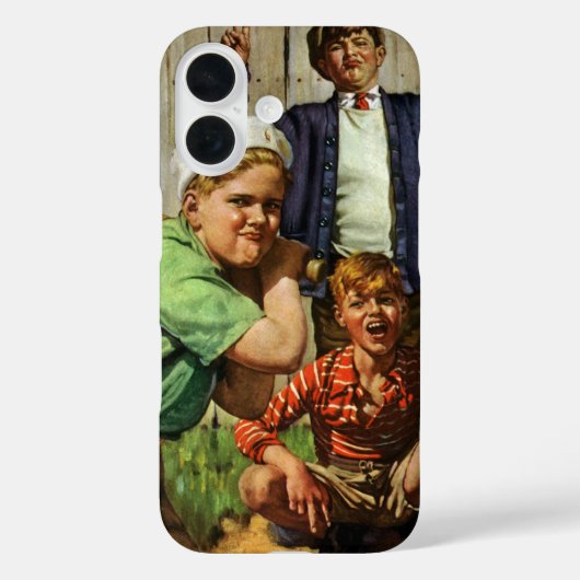 Klassiek honkbalspel, kinderen jongens sportspeler Case-Mate iPhone case (Achterkant)
