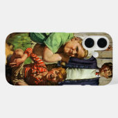 Klassiek honkbalspel, kinderen jongens sportspeler Case-Mate iPhone case (Achterkant (horizontaal))