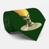 Klassiek hoog glas koude bier, alcoholische drank stropdas (Opgerold)