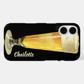 Klassiek hoog glas koude tochtbier, alcoholische d Case-Mate iPhone case (Achterkant (horizontaal))