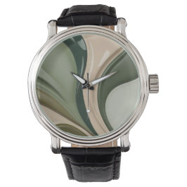 Klassiek horloge in stijlvolle abstracte vormgevin