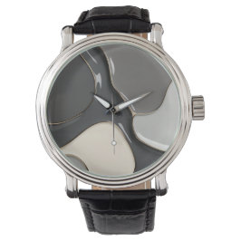 Klassiek horloge in stijlvolle abstracte vormgevin