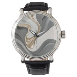 Klassiek horloge in stijlvolle abstracte vormgevin