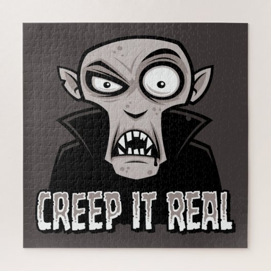 Klassiek Horror Vampierontwerp 'Creep It Real' Legpuzzel (Verticaal)