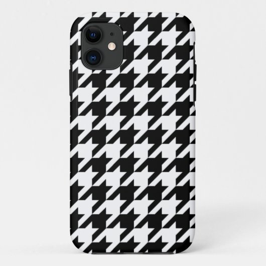 Klassiek Houndstooth Patroon iPhone 5 Hoesje (Achterkant)