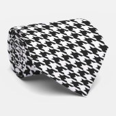 Klassiek Houndstooth Stropdas (Opgerold)