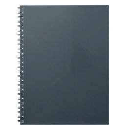 Klassiek houtskoolgrijs effen kleur minimalistisch notitieboek