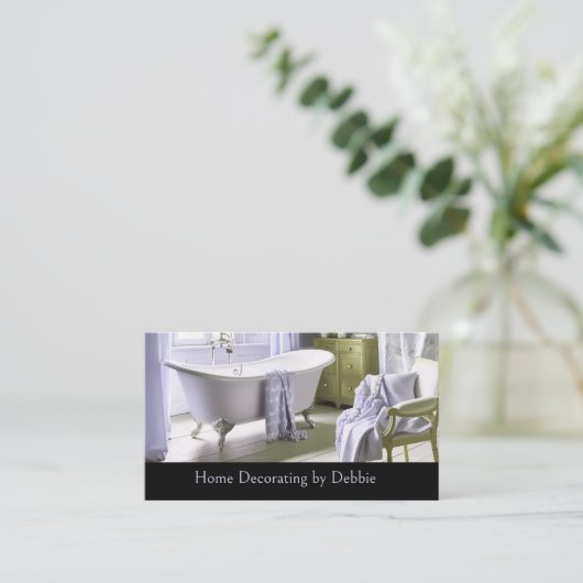 Klassiek huis decoreren en enscenering visitekaartje (Staand voorkant)