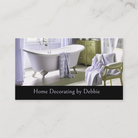 Klassiek huis decoreren en enscenering visitekaartje (Voorkant)