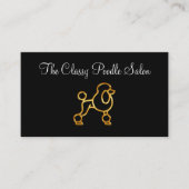 Klassiek huisdierensalon ontwerp visitekaartje (Voorkant)