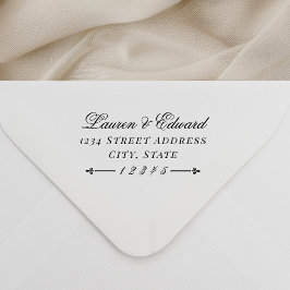 Klassiek Huwelijksretouradres Zelfinktende Stempel