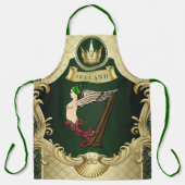 Klassiek Iers Keltische Harp Service Schort (Voorkant)