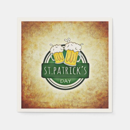Klassiek Iers, St. Patrick's Day Servet (Voorkant)