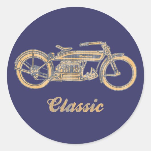 Klassiek II Ronde Sticker (Voorkant)