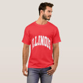 Klassiek Illinois T-shirt (Voorkant volledig)