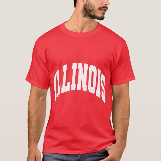 Klassiek Illinois T-shirt (Voorkant)